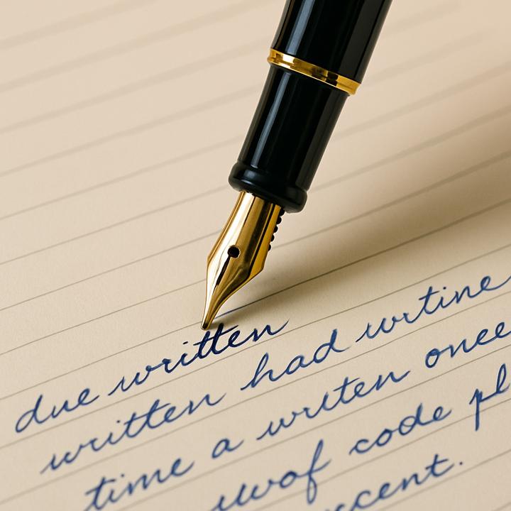 大量筆記でも安心！万年筆ならではの筆記効率の良さ